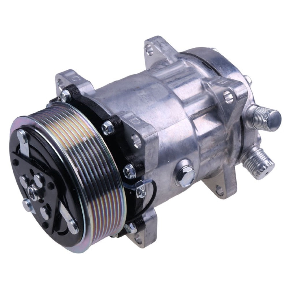 Sanden SD7H15 A/C Compressor 82016158 fits CASE Tractor MXM120 MXM130 MXM140 MXM155 MXM175 MXM190